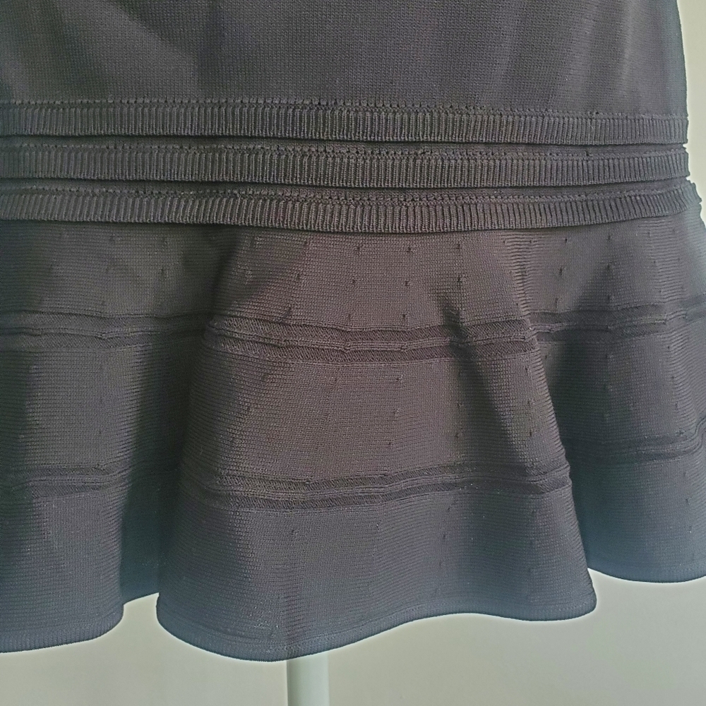 Ivanka Trump Black Ruffle Bandage Skirt - Picture 4 of 9
